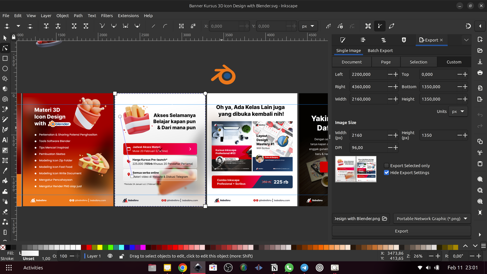 Ekspor Carrousel Feed Instagram – Inkscape.ID